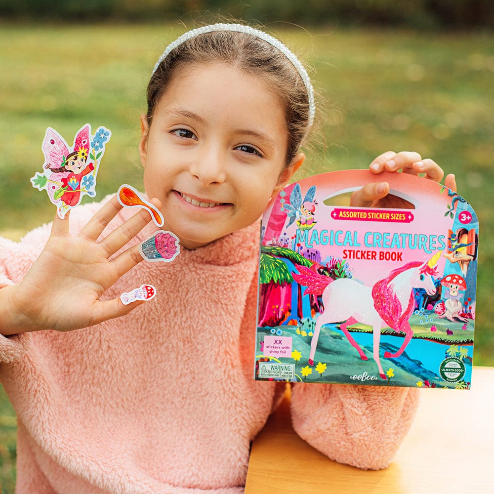 Villem EEBOO Magical Creatures 200+ kleepsuga raamat EEBOO