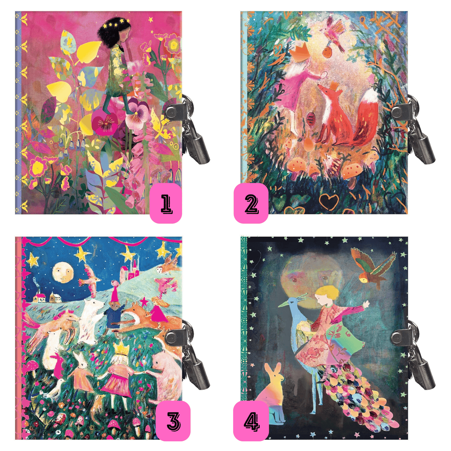 Villem Eeboo Väikesed lukuga päevikud – maagiline assortii eeBoo