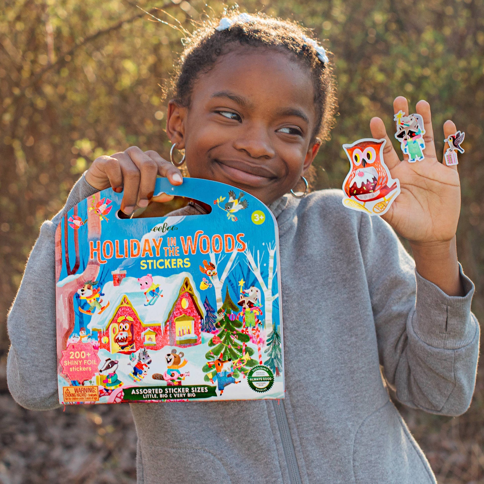 Villem Holiday in the Woods Shiny Stickers *Holiday* eeBoo