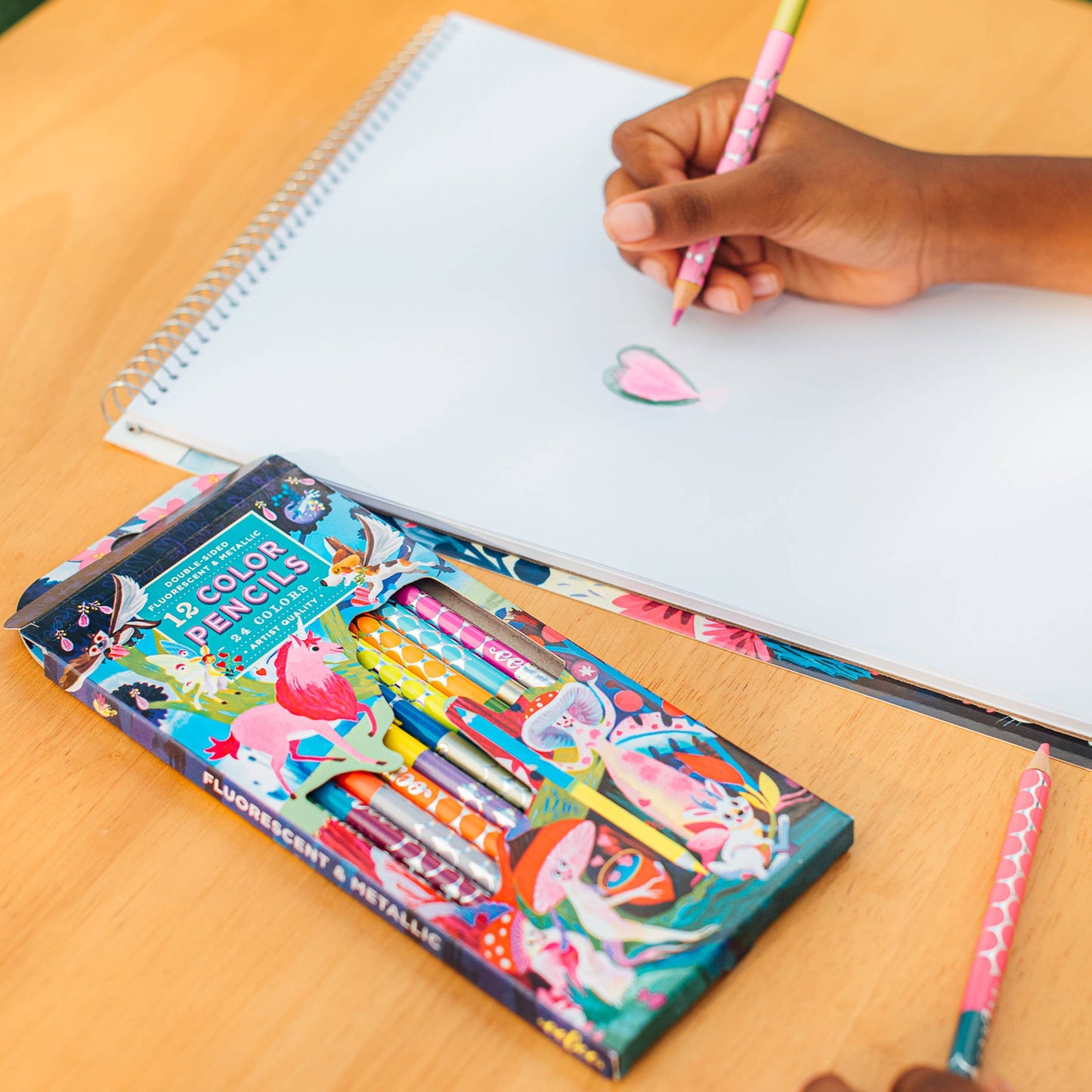 Villem Magical Creatures 12 Double-Sided Special Pencils eeBoo