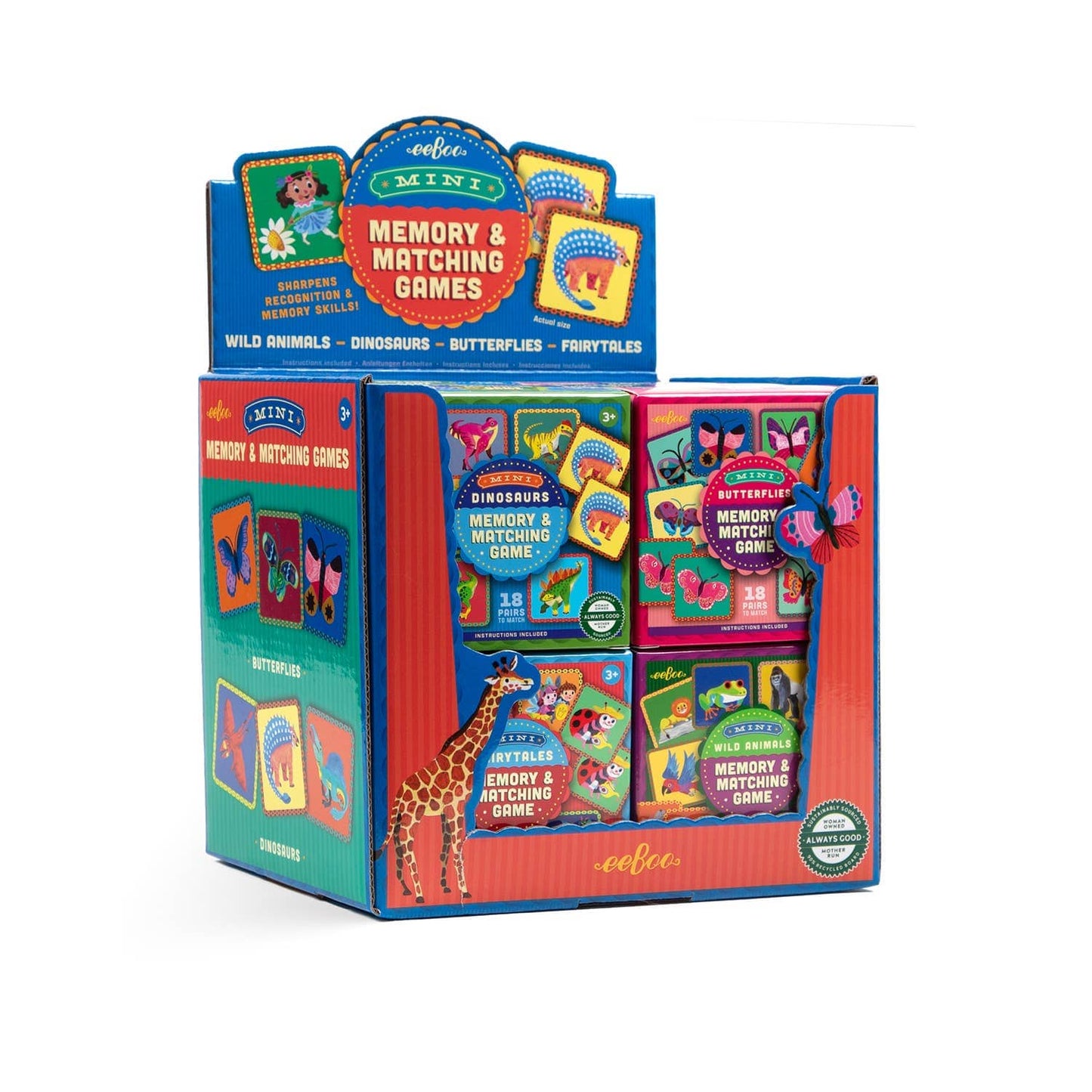 Villem Memory Matching Game - Mini - 16 assorted eeBoo