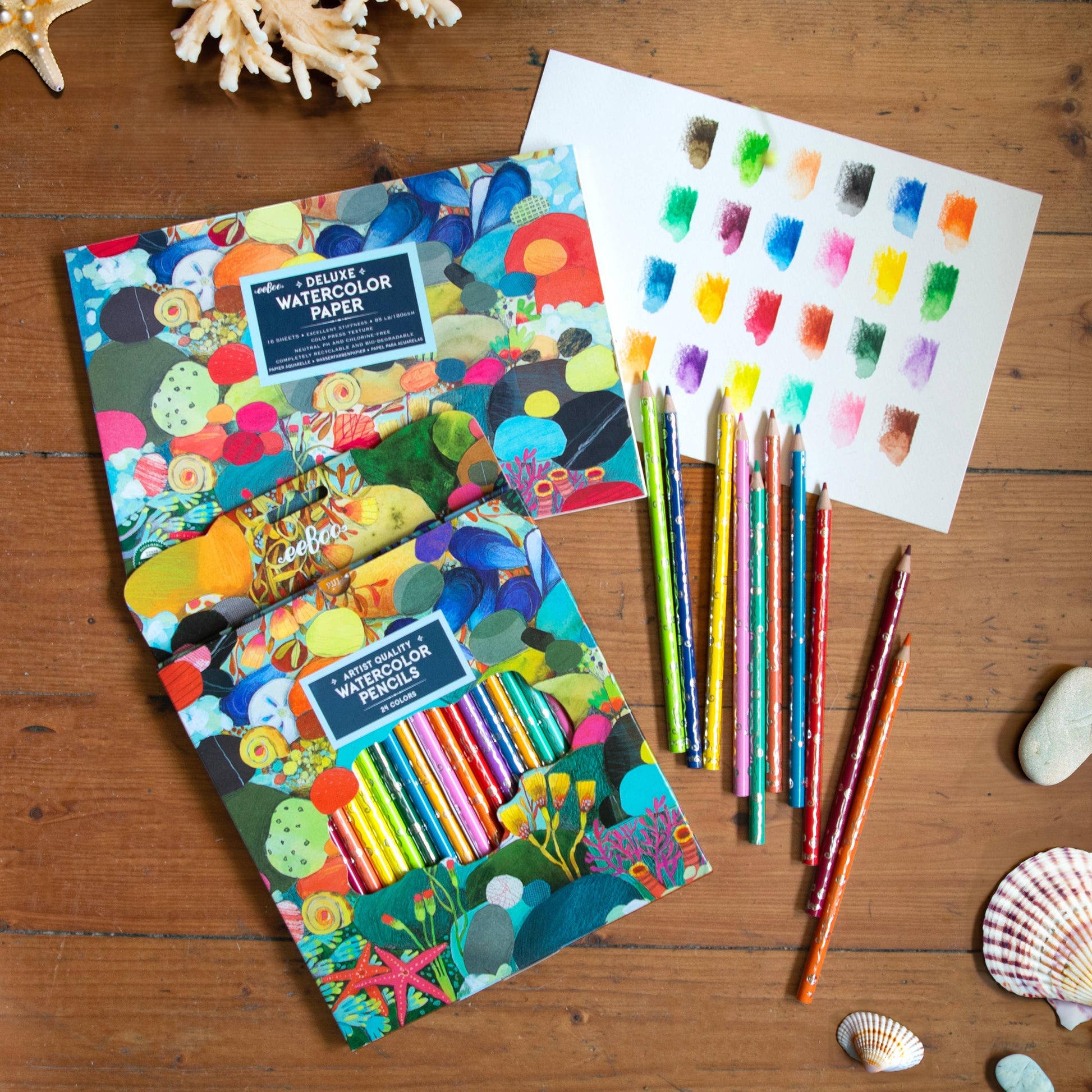 Villem Tidepool 24 Watercolor Pencils eeBoo