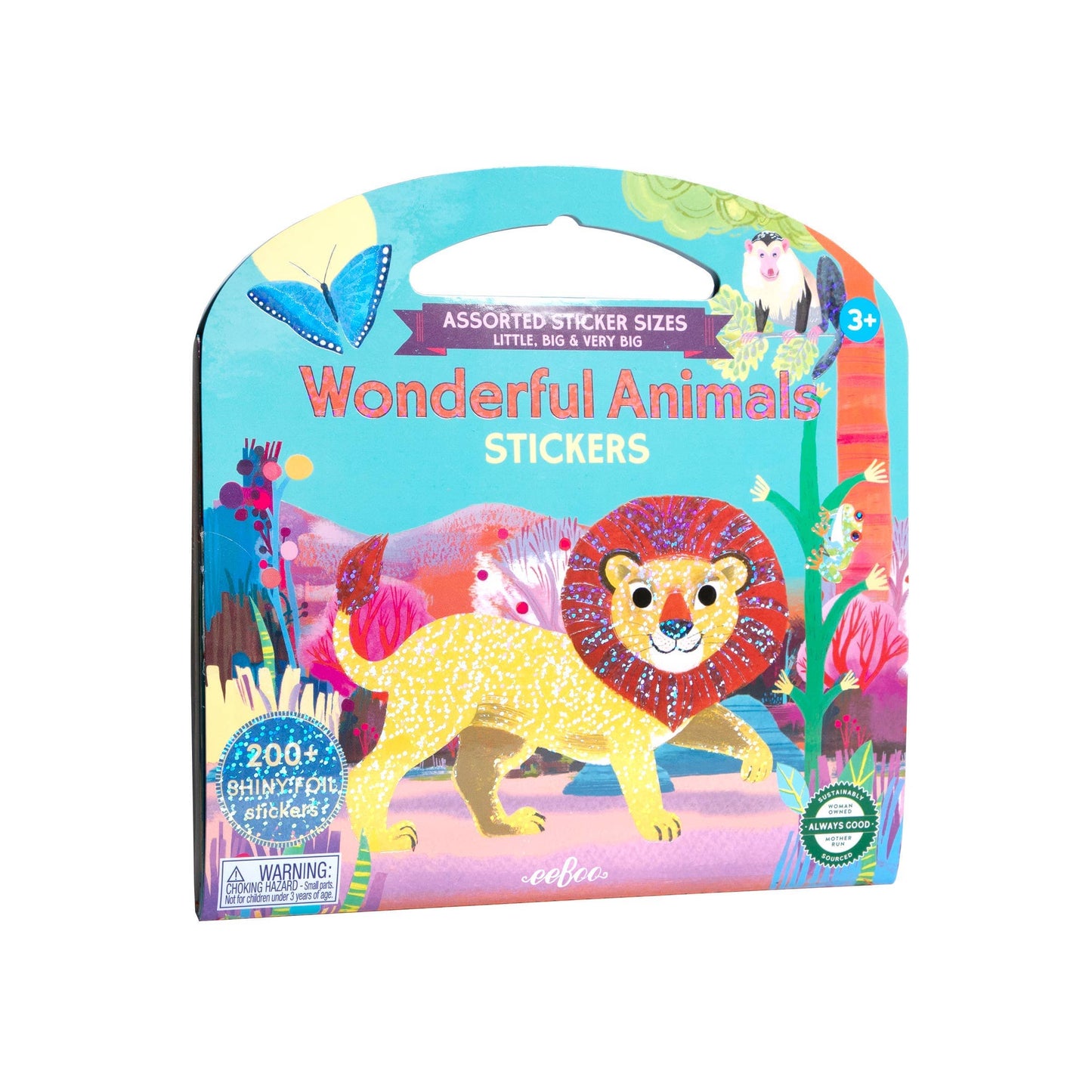 Villem Wonderful Animals Shiny Sticker Book eeBoo