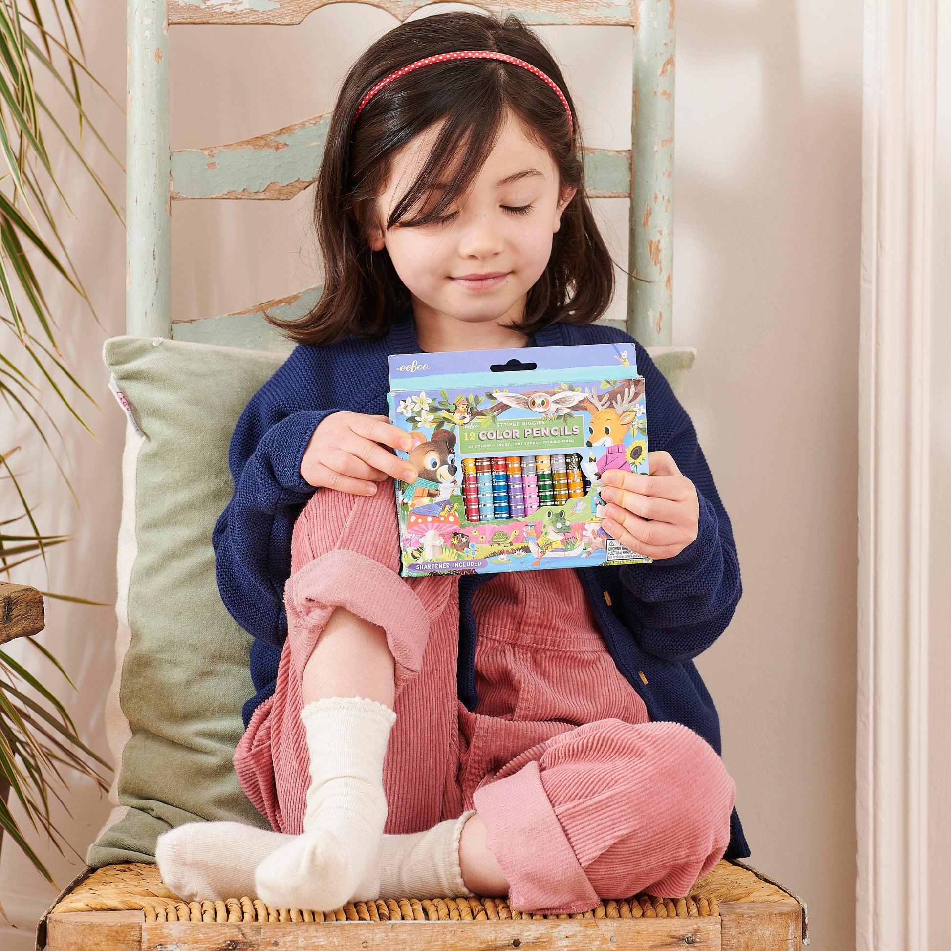 Villem Woodland Friends 12 Double-Sided Biggie Pencil Assortment eeBoo