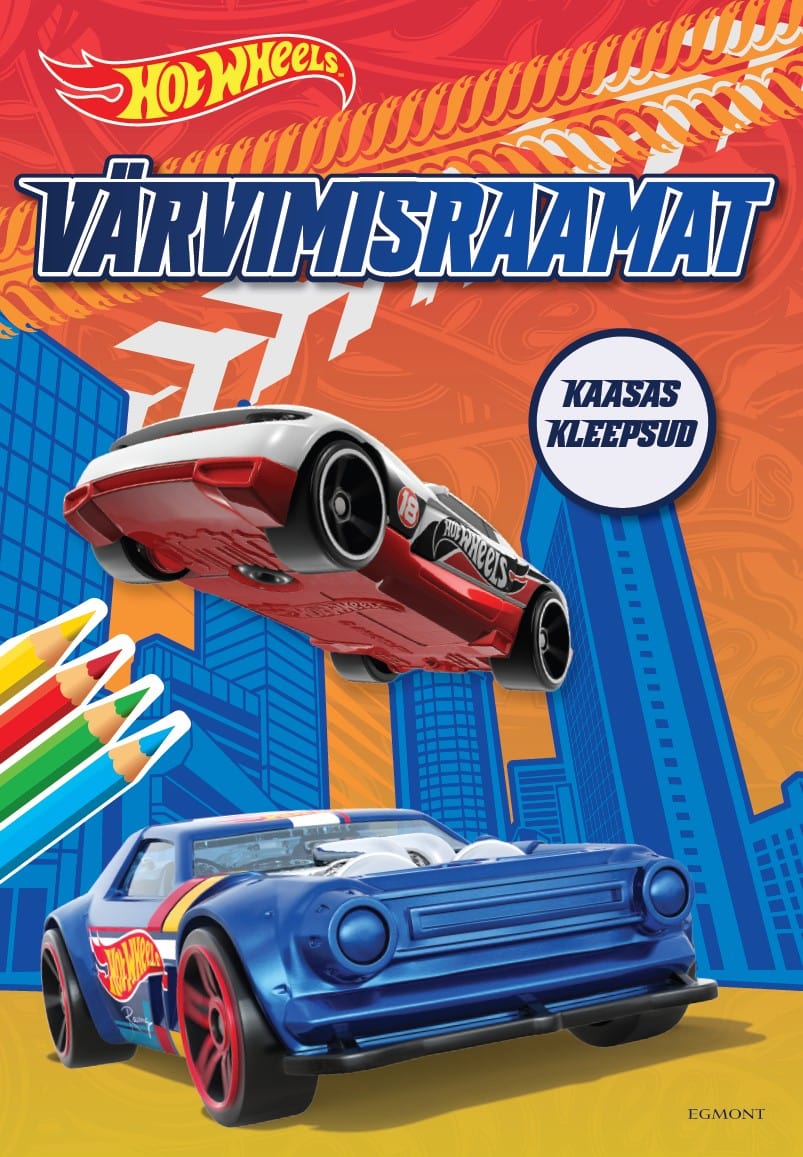 Villem Hot Wheels värviraamat kleepsudega EGMONT