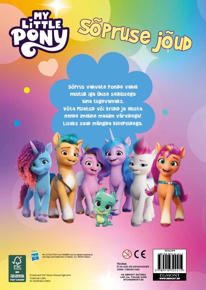 Villem My Little Pony. Värvimisraamat kleepsudega EGMONT