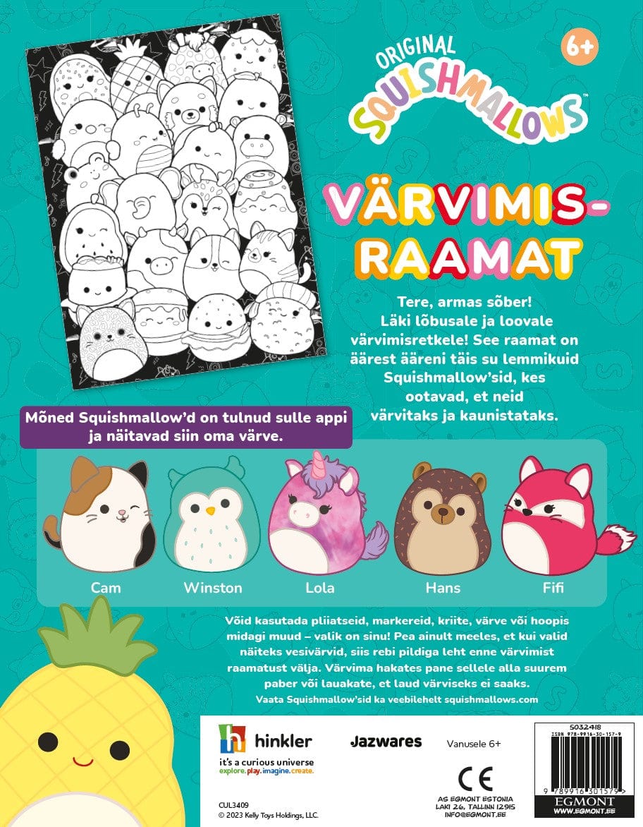 Villem Squishmallows. Värvimisraamat EGMONT