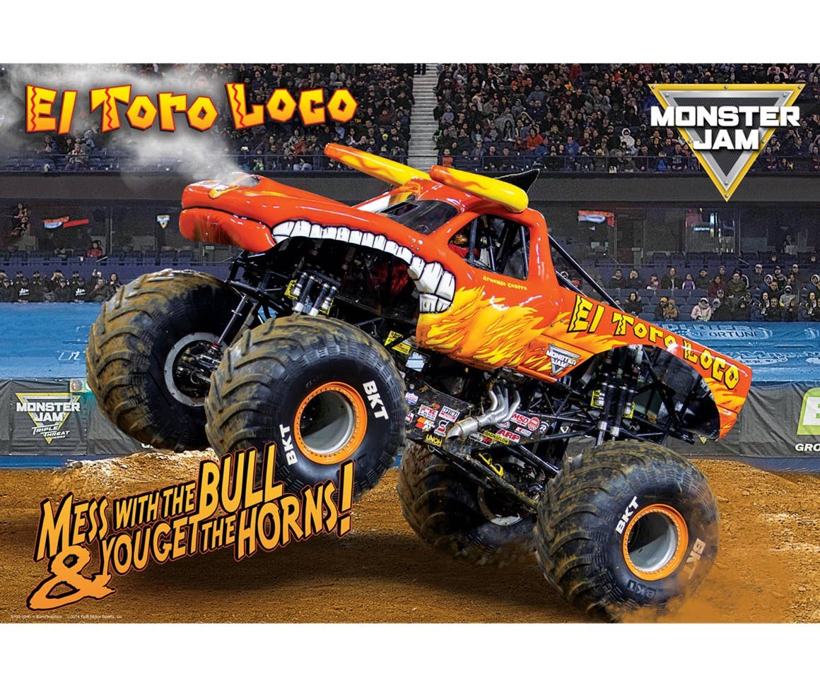 Villem El Toro Loco Monster Jam pusle 100 tk+ termolõunakott Eurographics Puzzles Europe