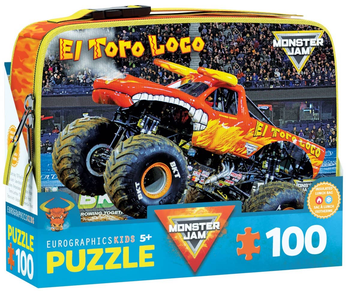 Villem El Toro Loco Monster Jam pusle 100 tk+ termolõunakott Eurographics Puzzles Europe