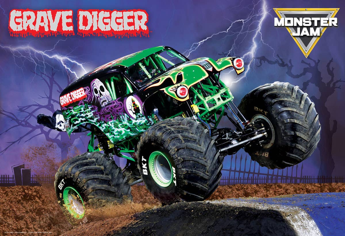 Villem Grave Digger Monster Jam pusle 100 tk+ termolõunakott Eurographics Puzzles Europe