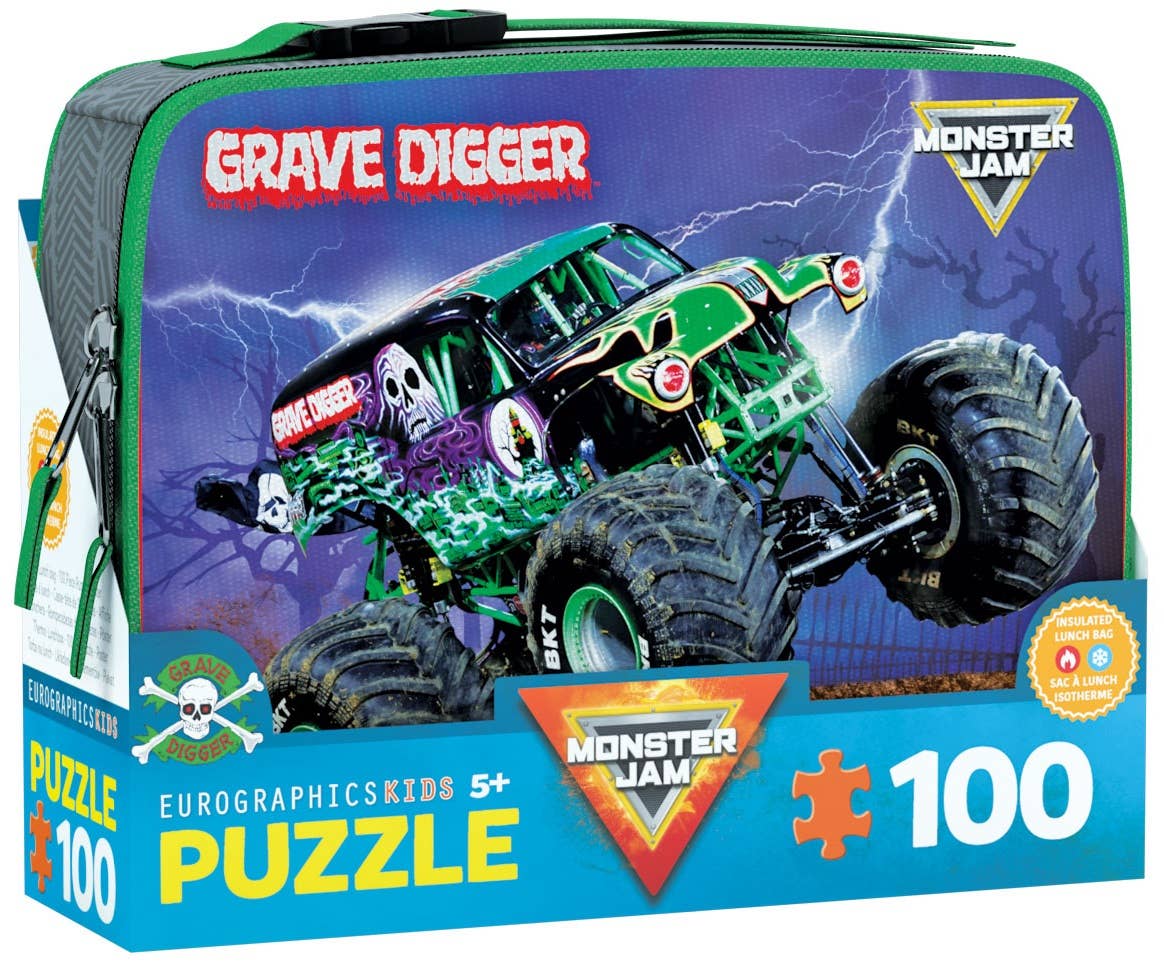 Villem Grave Digger Monster Jam pusle 100 tk+ termolõunakott Eurographics Puzzles Europe