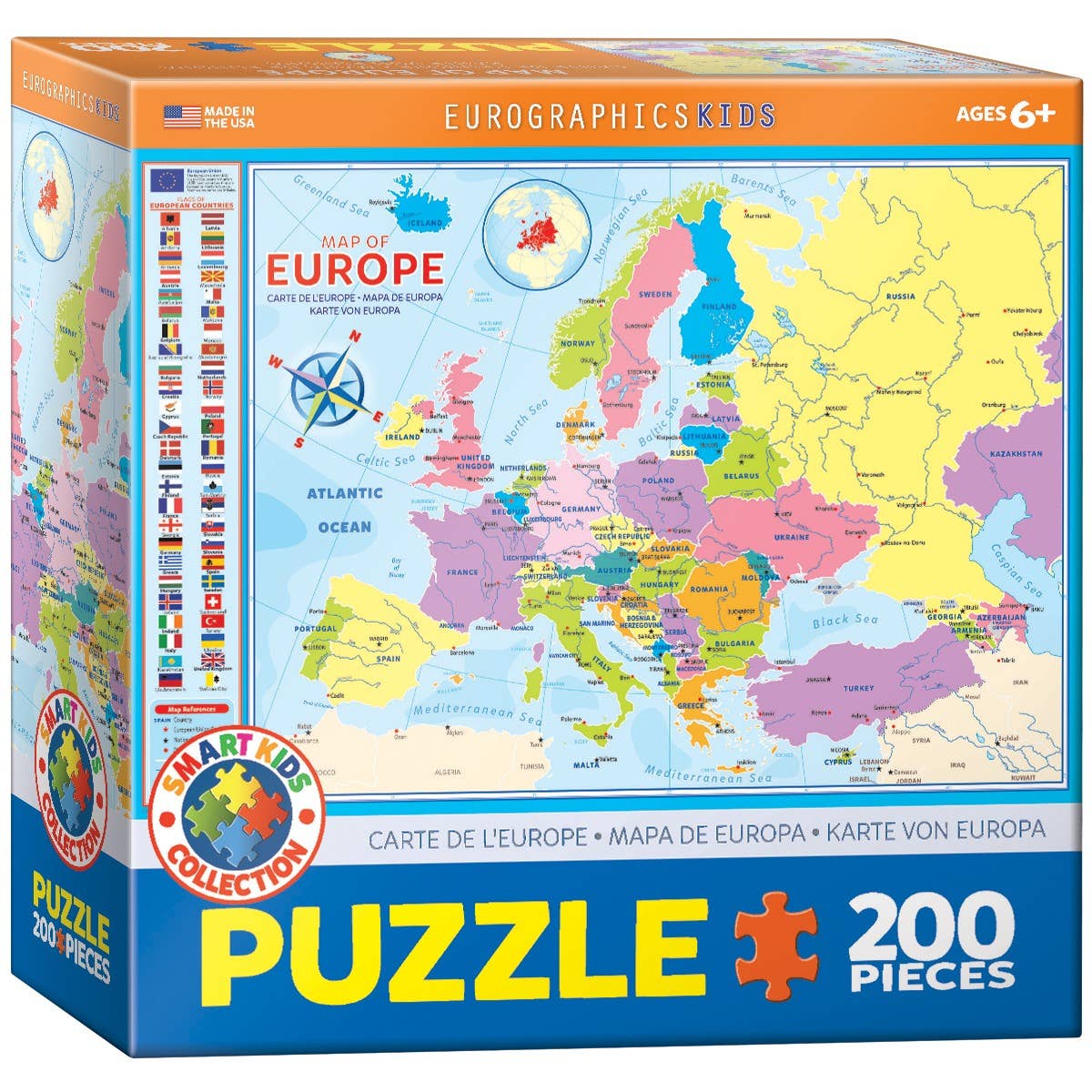 Villem Map of Europe #3 Eurographics Puzzles Europe