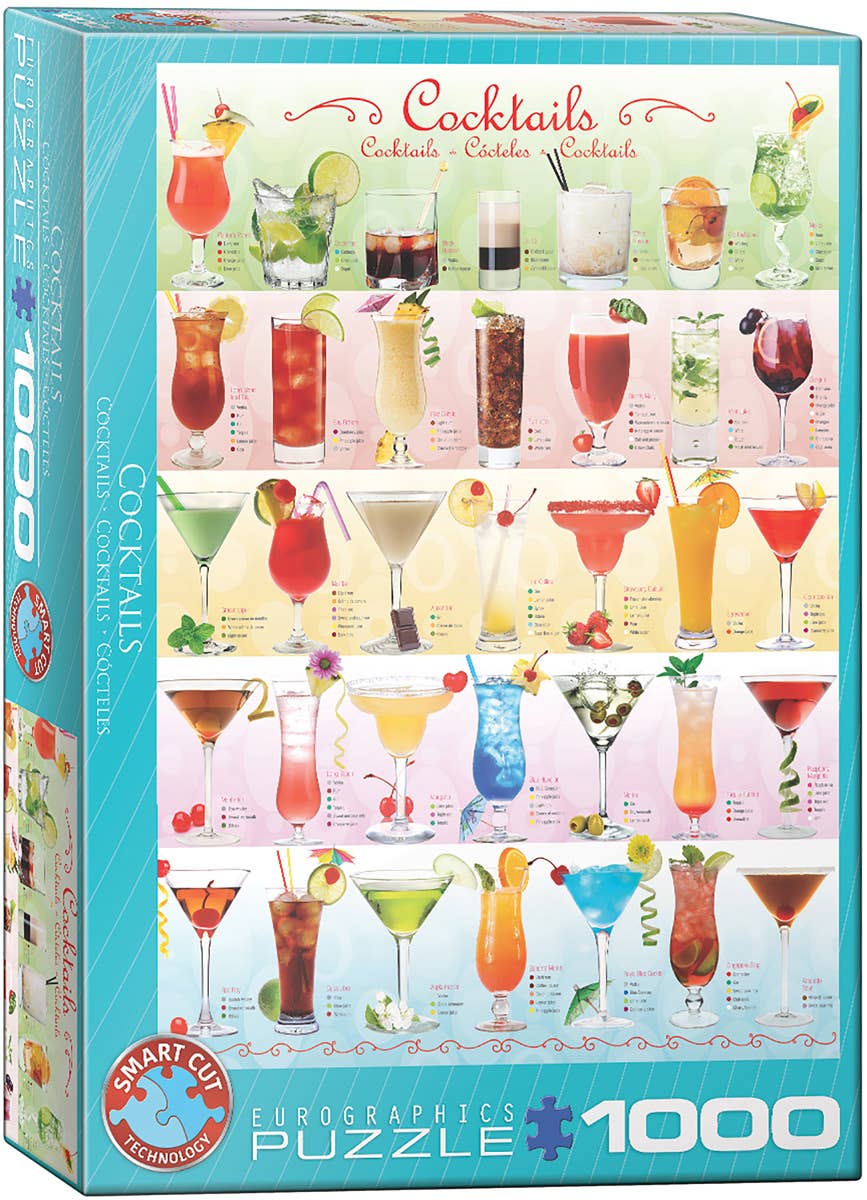 Villem Pusle Cocktails 1000 tk Eurographics Puzzles Europe