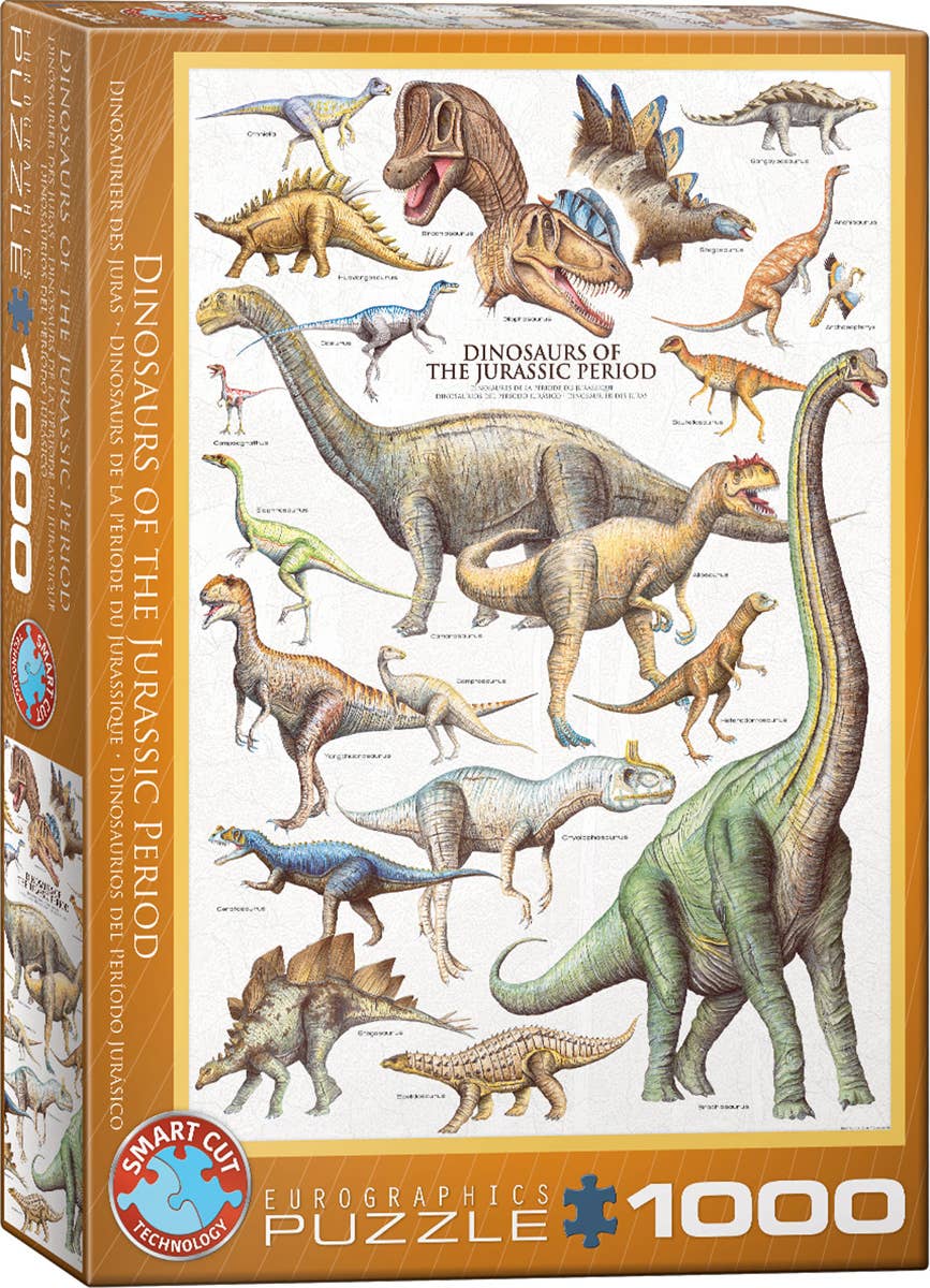 Villem Pusle Dinosaurs of the Jurassic Period 1000 tk Eurographics Puzzles Europe