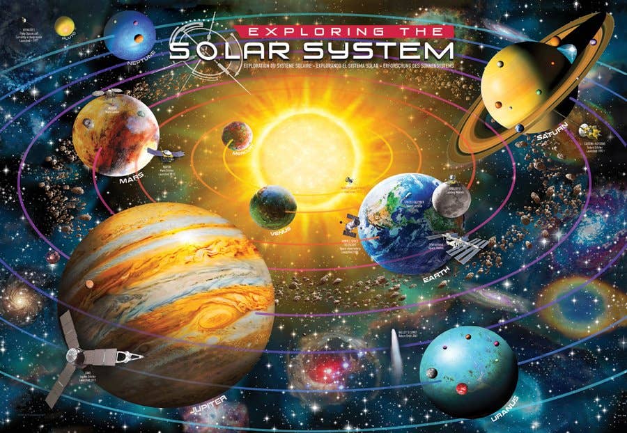 Villem Pusle Exploring the Solar System 200 tk Eurographics Puzzles Europe