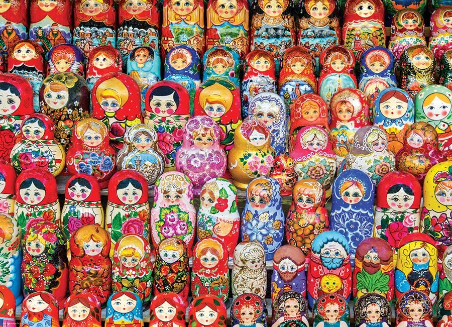 Villem Pusle Matryoshka Dolls 1000 tk Eurographics Puzzles Europe