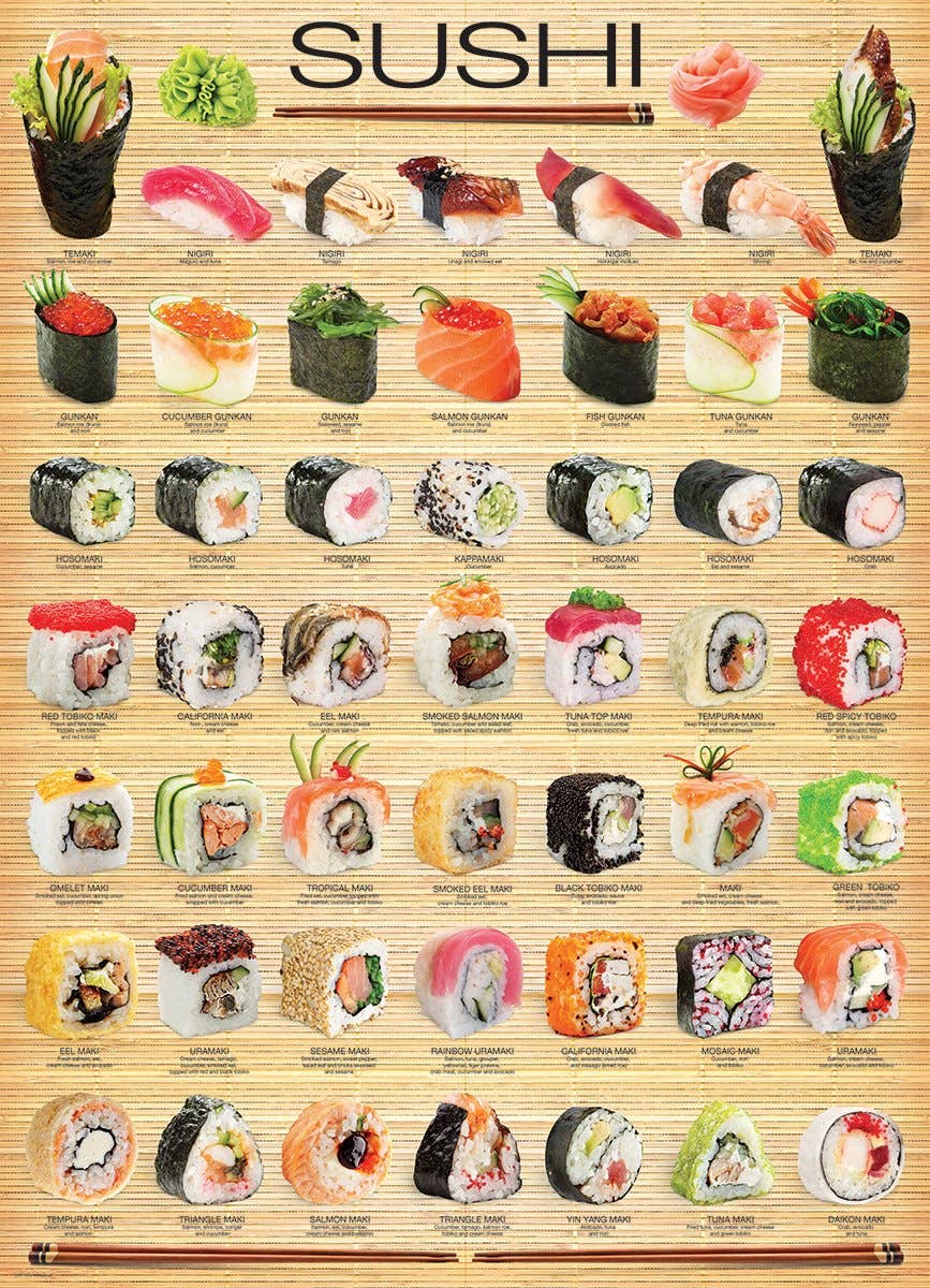 Villem Pusle Sushi 1000 tk Eurographics Puzzles Europe