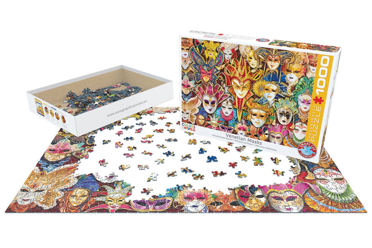Villem Pusle Venetian Mask 1000 tk Eurographics Puzzles Europe