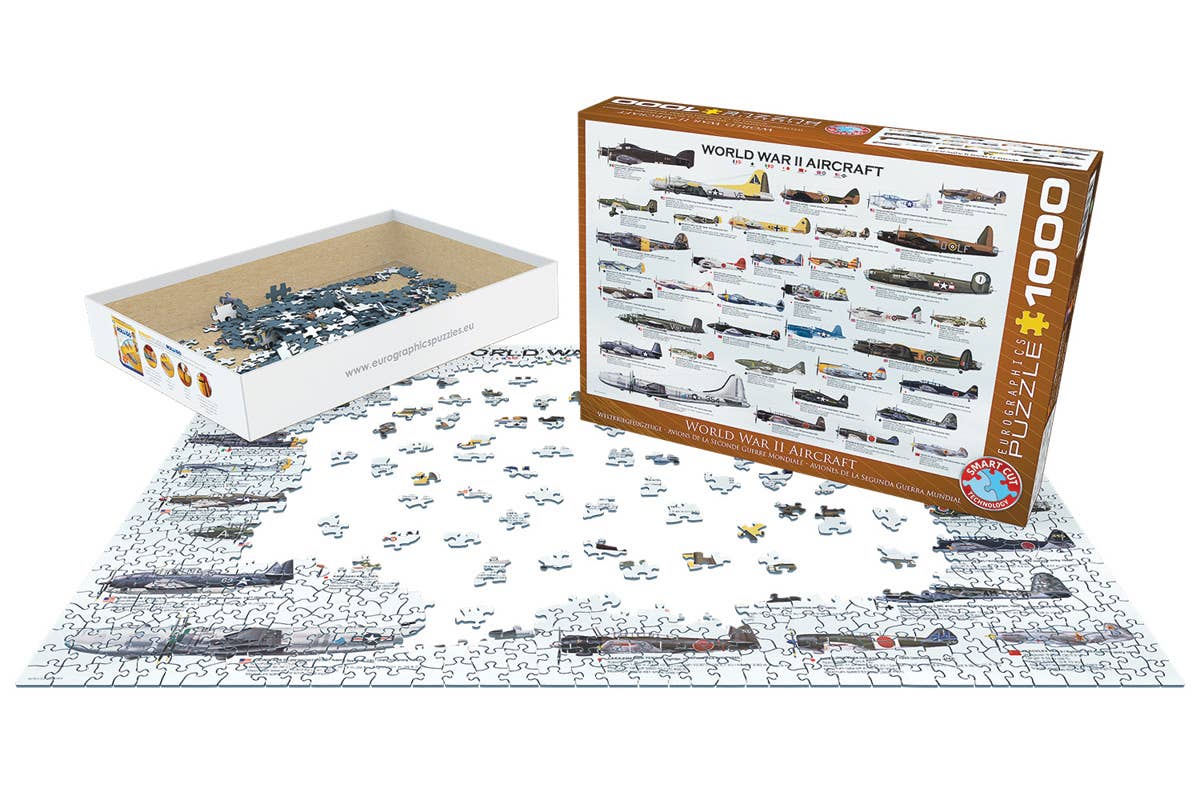 Villem Pusle WWII Aircraft 1000 tk Eurographics Puzzles Europe