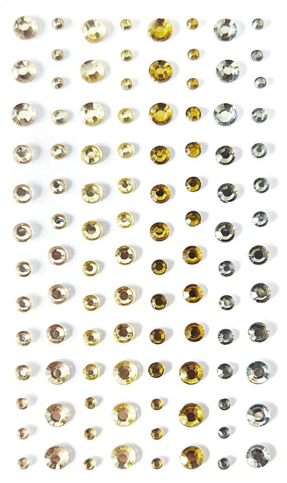 Villem Kristallkleebised kuld-hõbe assortii 3-6 mm - 104 tk Galeria Papieru