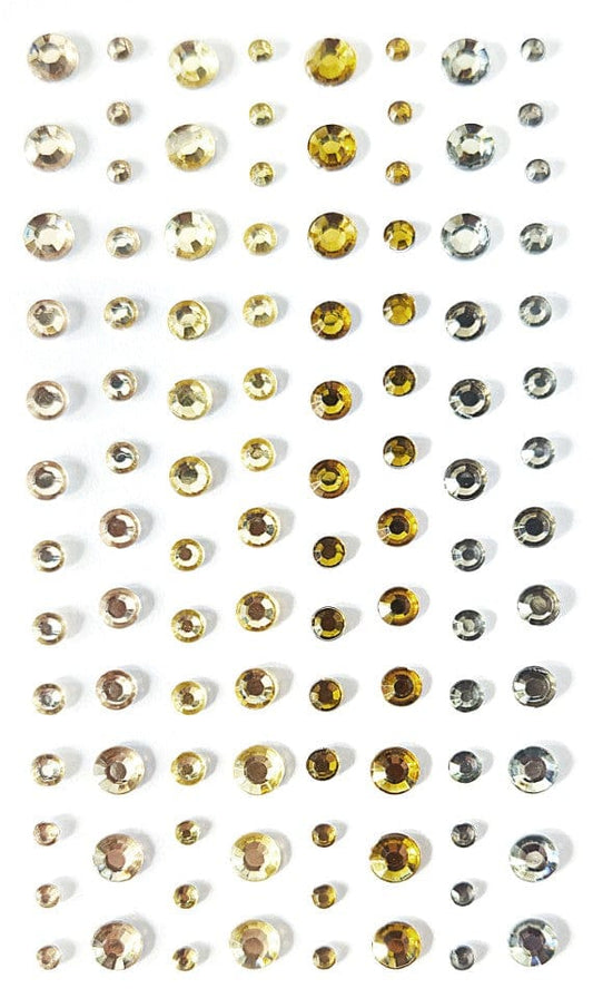 Villem Kristallkleebised kuld-hõbe assortii 3-6 mm - 104 tk Galeria Papieru