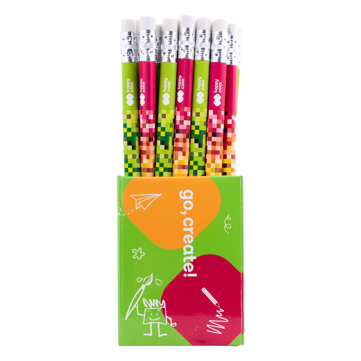 Villem Harilik Pliiats Pixi Jumbo, 2B Happy Color