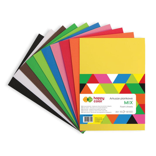 Villem Käsitöö pehme vahtpaber MIX A4, 10lk Happy Color