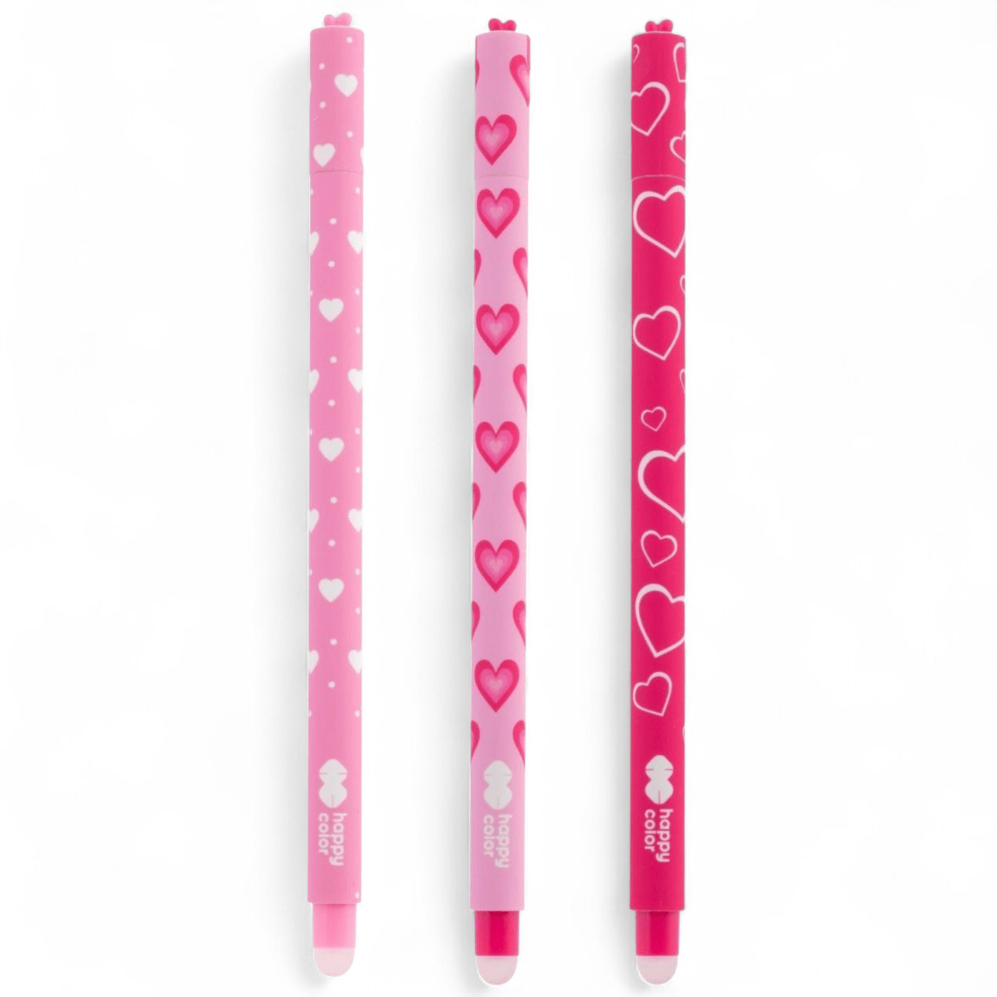 Villem Kustutatav tindipliiats, sinine, PINK LOVE, 0.5mm Happy Color