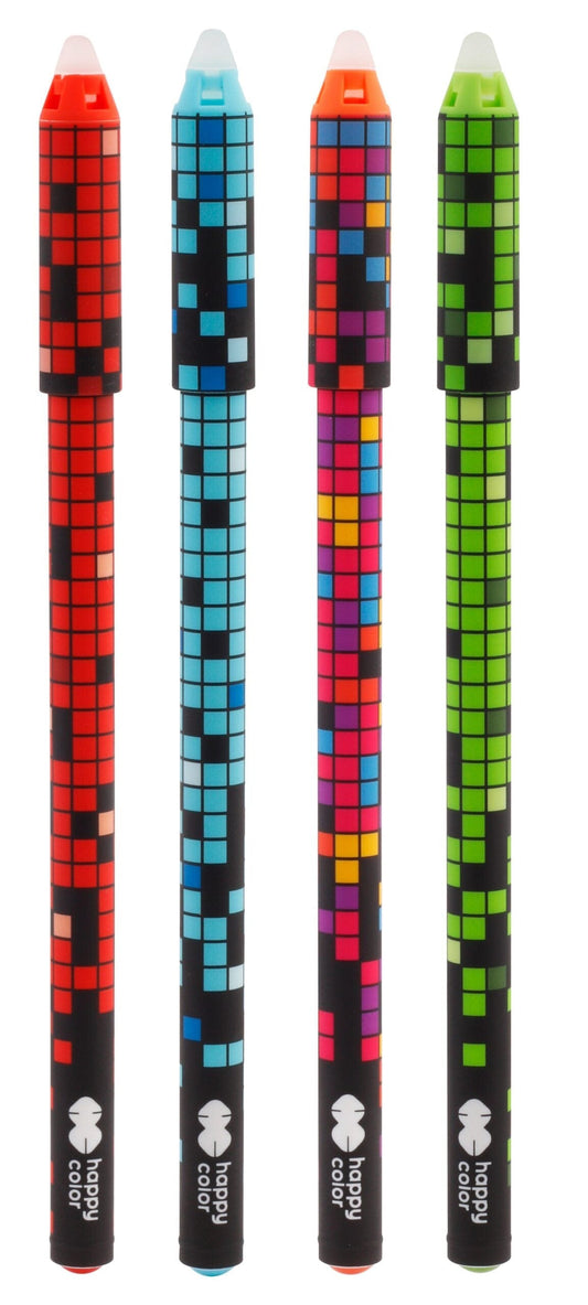 Villem Kustutatav tindipliiats, sinine, Pixi, 0.5mm Happy Color