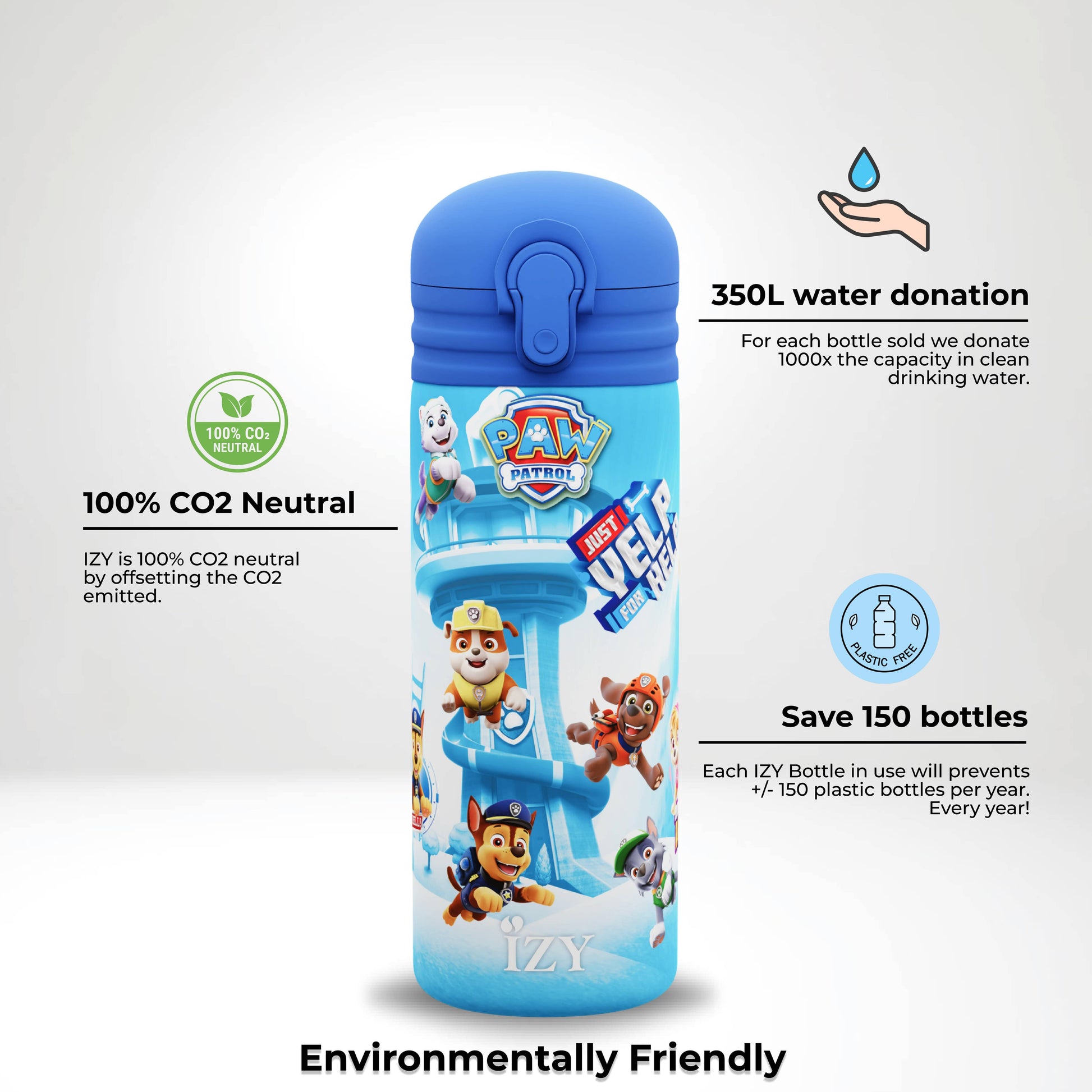 Villem IZY laste termospudel Paw Patrol Refresh Blue 350ml IZY Bottles