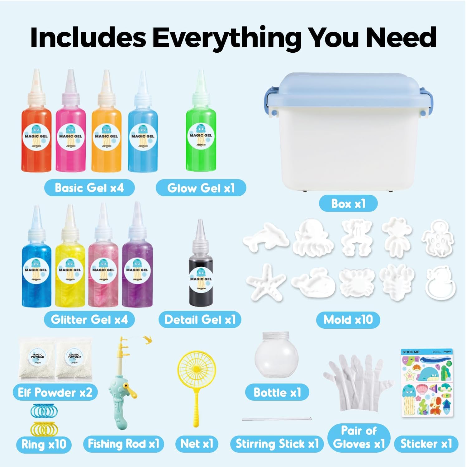 Villem Jarmelo maagiline kalastamiskomplekt "Veehaldjad" Jarmelo