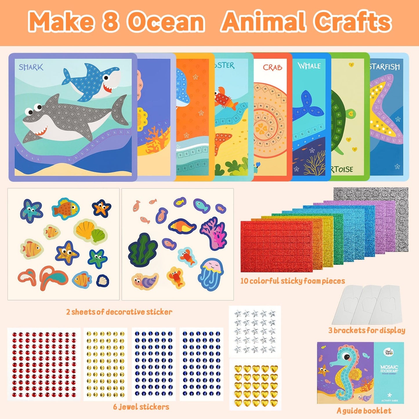 Villem Jarmelo mosaiigi loovkomplekt- Delfiin Jarmelo