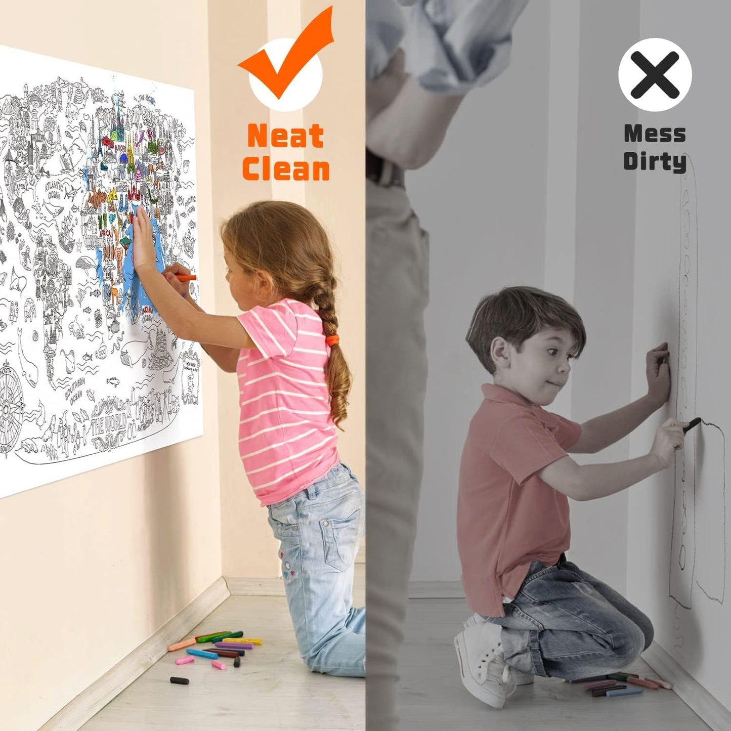 Villem Jarmelo suur värvimisplakat - Meie Maailm 115 × 80 cm Jarmelo