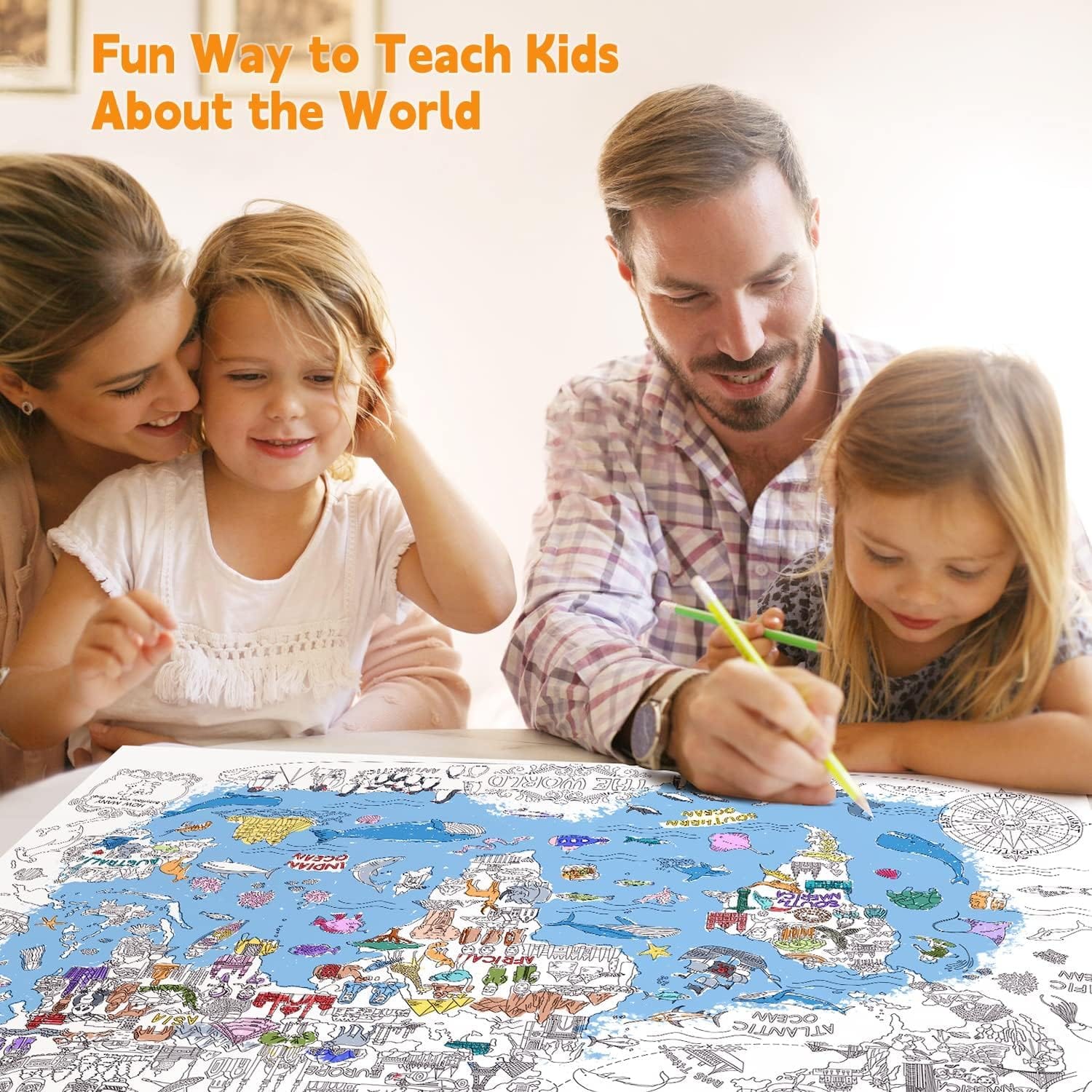 Villem Jarmelo suur värvimisplakat - Meie Maailm 115 × 80 cm Jarmelo