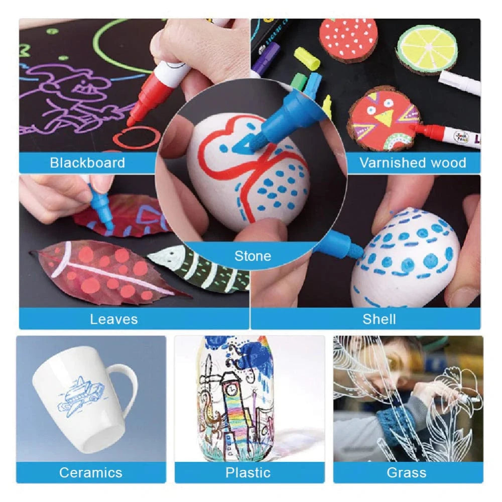 Villem Jarmelo vedekriidimarkerid 6 tooni Jarmelo