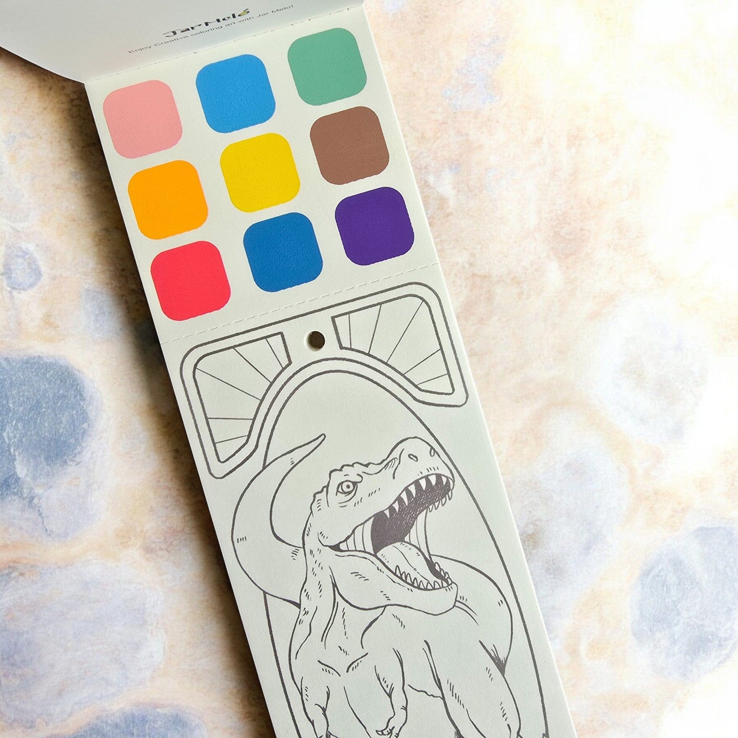 Villem Jarmelo veega värvimise raamat - Dinosauruse Seiklused Jarmelo