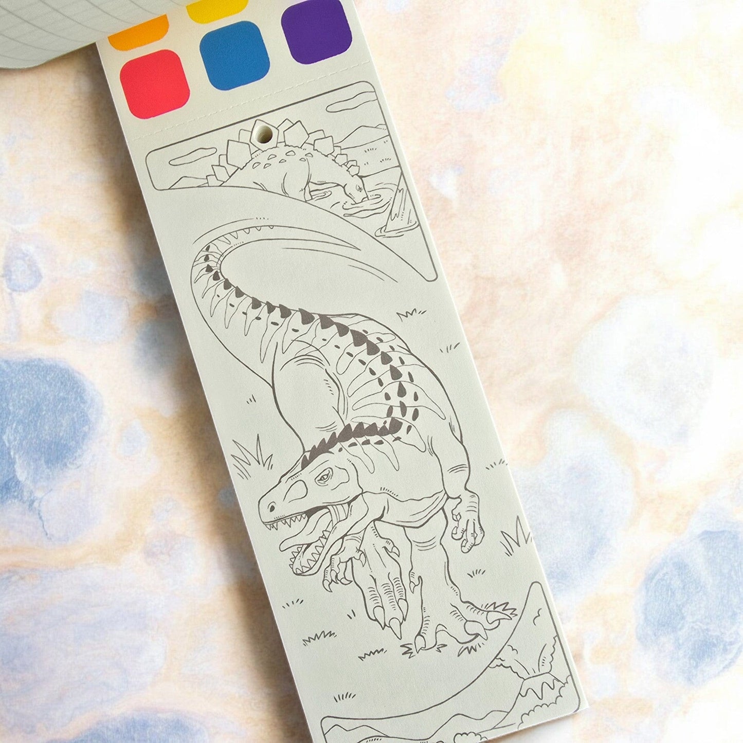 Villem Jarmelo veega värvimise raamat - Dinosauruse Seiklused Jarmelo