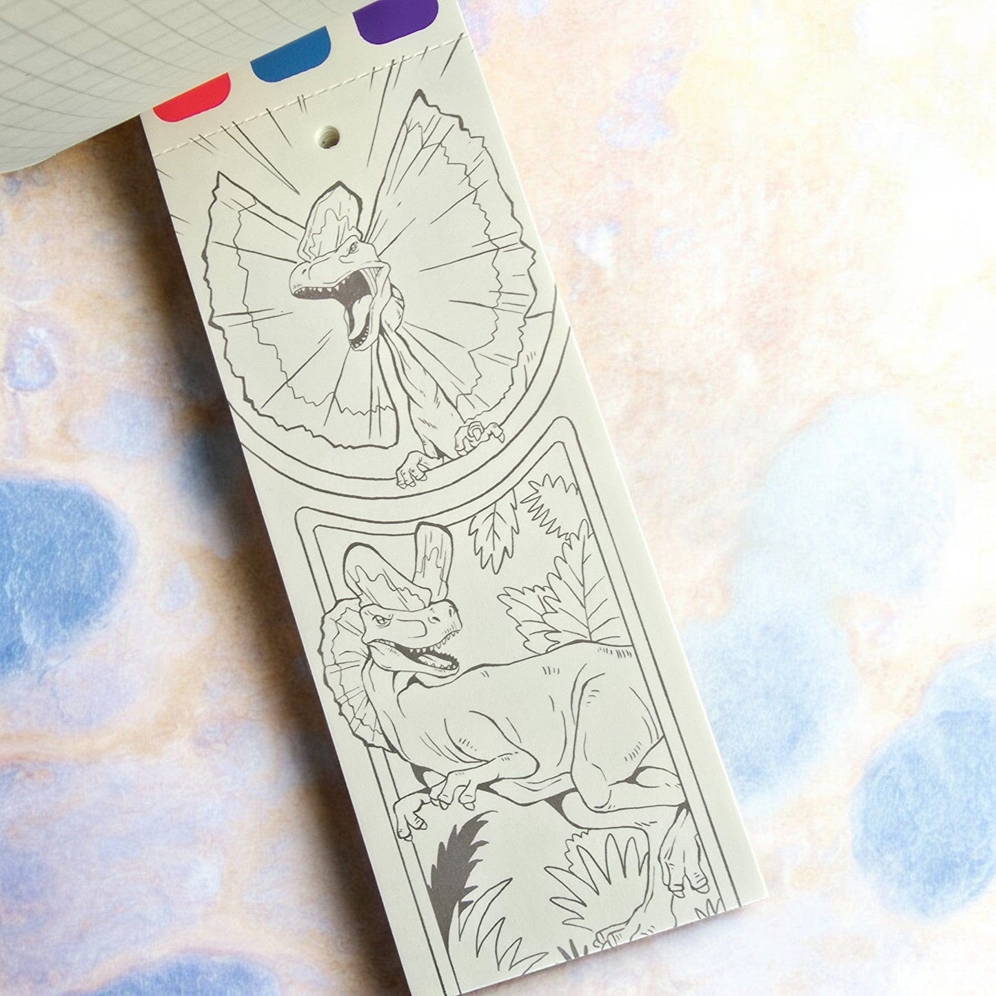 Villem Jarmelo veega värvimise raamat - Dinosauruse Seiklused Jarmelo