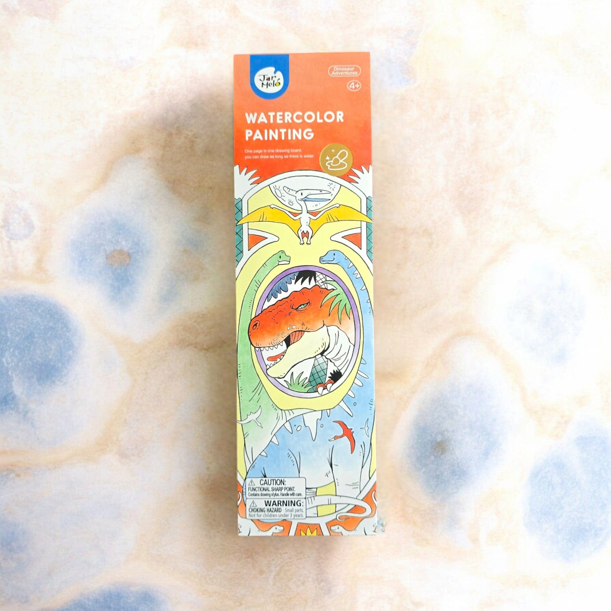 Villem Jarmelo veega värvimise raamat - Dinosauruse Seiklused Jarmelo