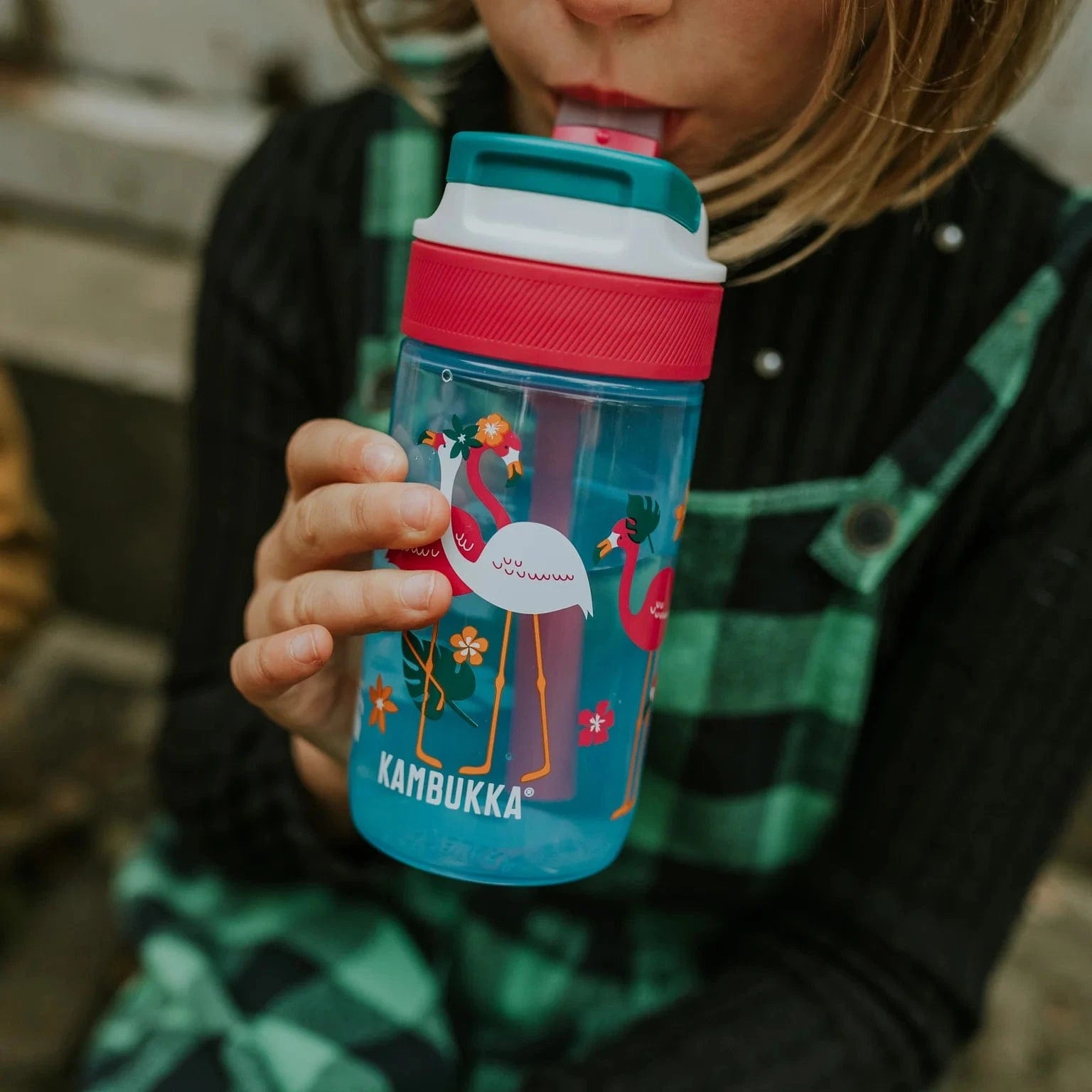 Villem Kambukka Lagoon 400 ml - Blue Flamingo Kambukka