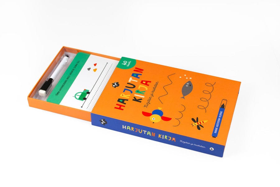 Villem Harjutan kirja. Kirjutan ja kustutan õppekaardid Koolibri