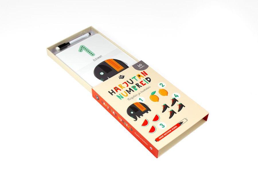 Villem Harjutan numbreid. Kirjutan ja kustutan õppekaardid Koolibri