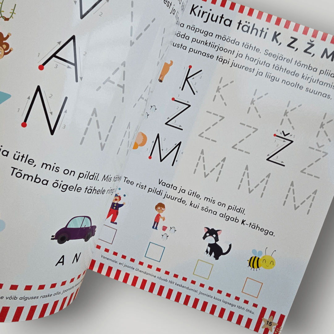 Villem Kirjuta ja kustuta. Harjutan tähti Koolibri