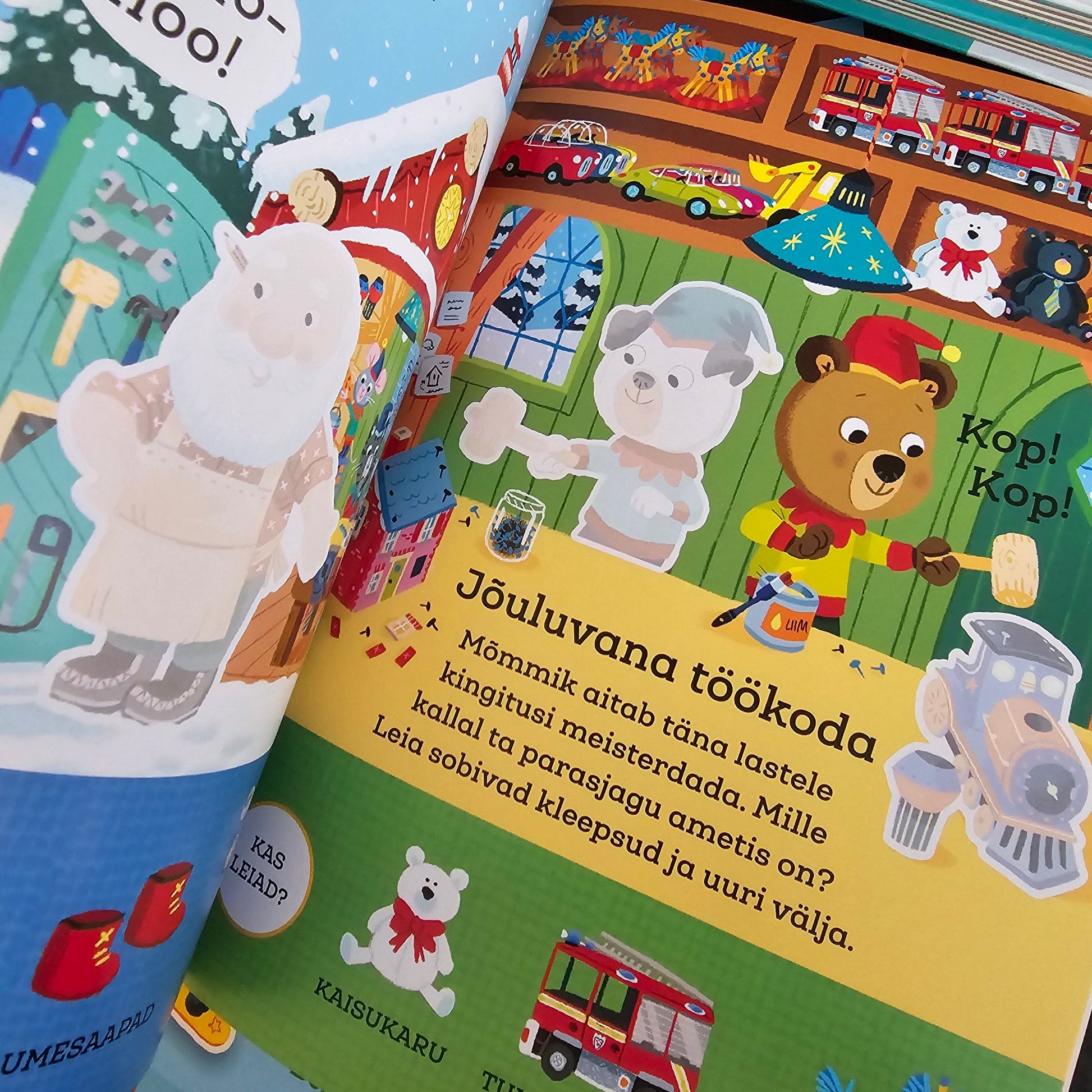 Villem Mõmmik jõulupuhkusel. Minu esimene kleepsuraamat Koolibri