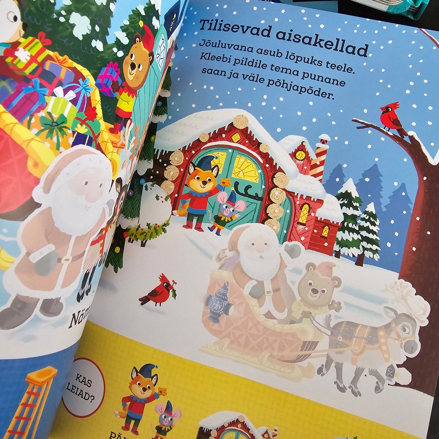 Villem Mõmmik jõulupuhkusel. Minu esimene kleepsuraamat Koolibri