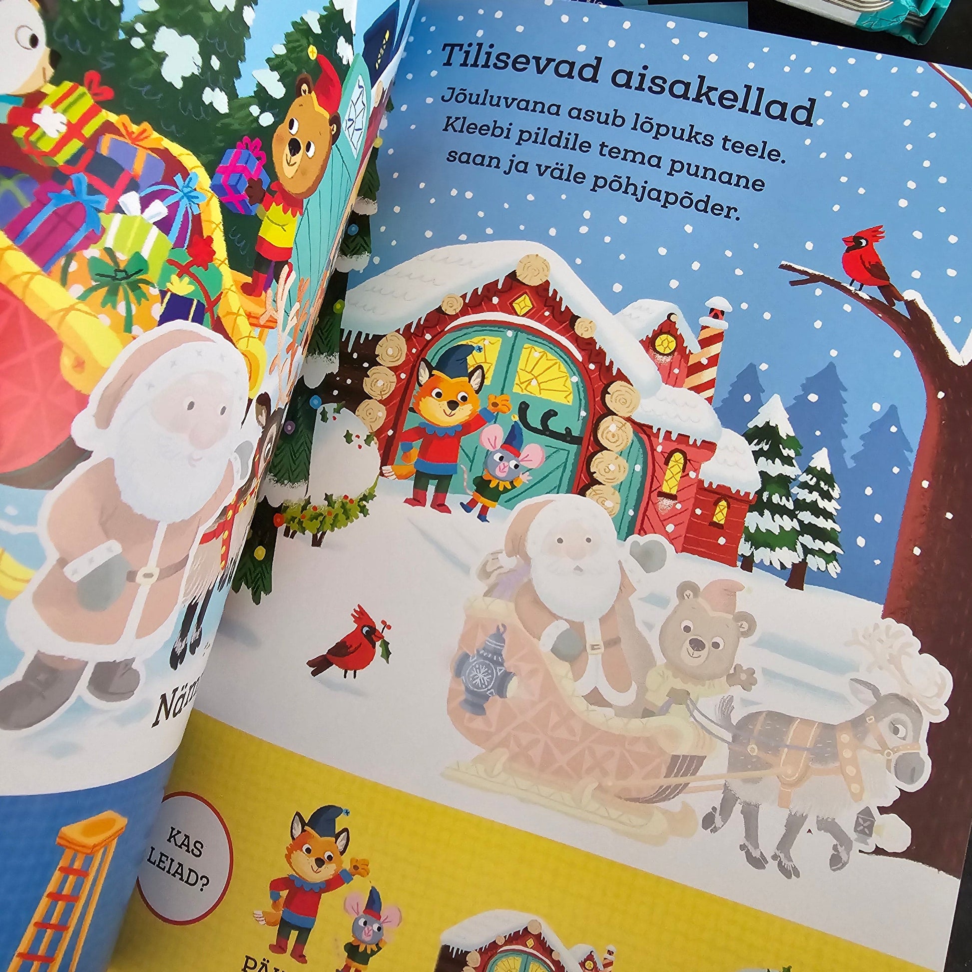 Villem Mõmmik jõulupuhkusel. Minu esimene kleepsuraamat Koolibri