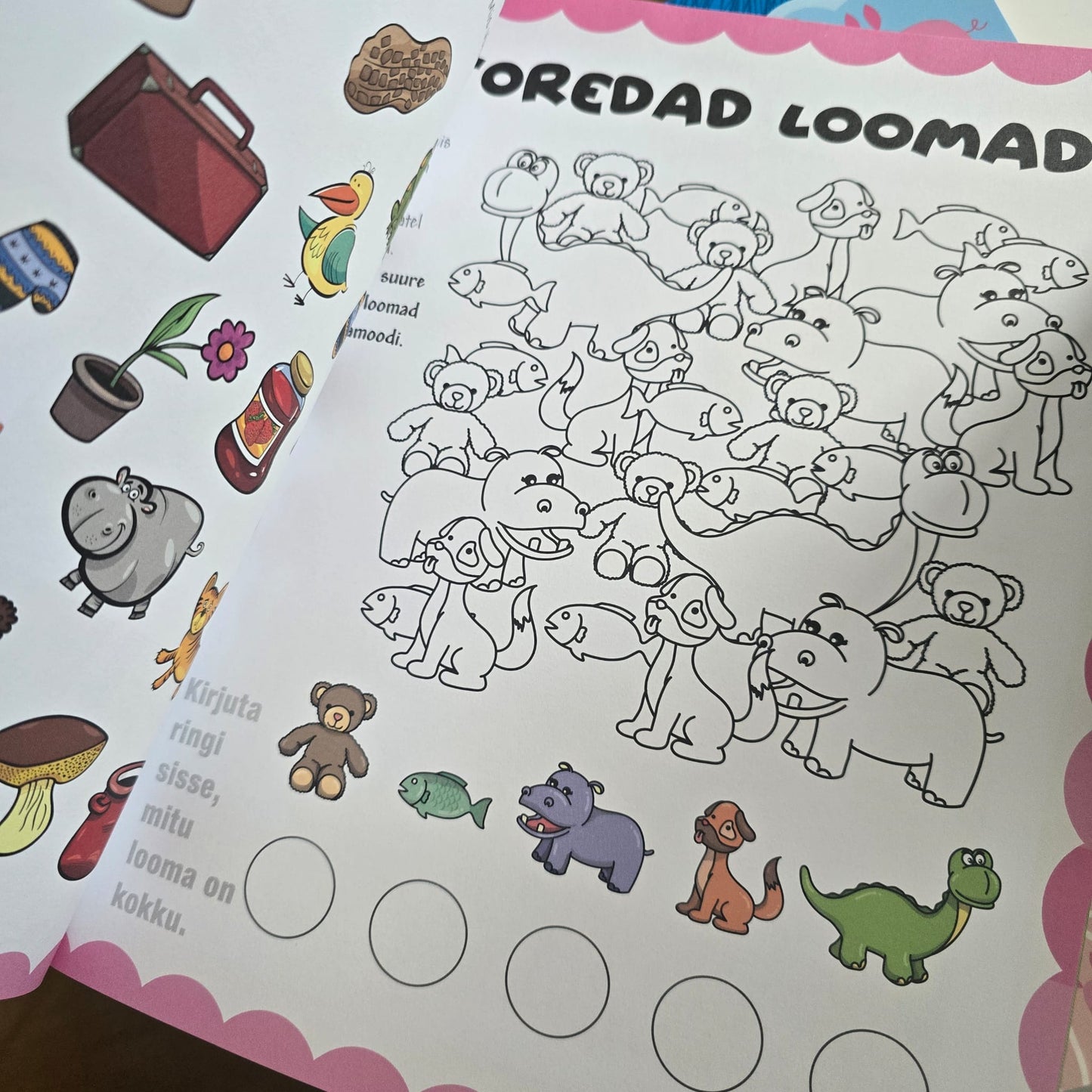 Villem Taibuka lapse tegelusvihik vanusele 4-8 Koolibri