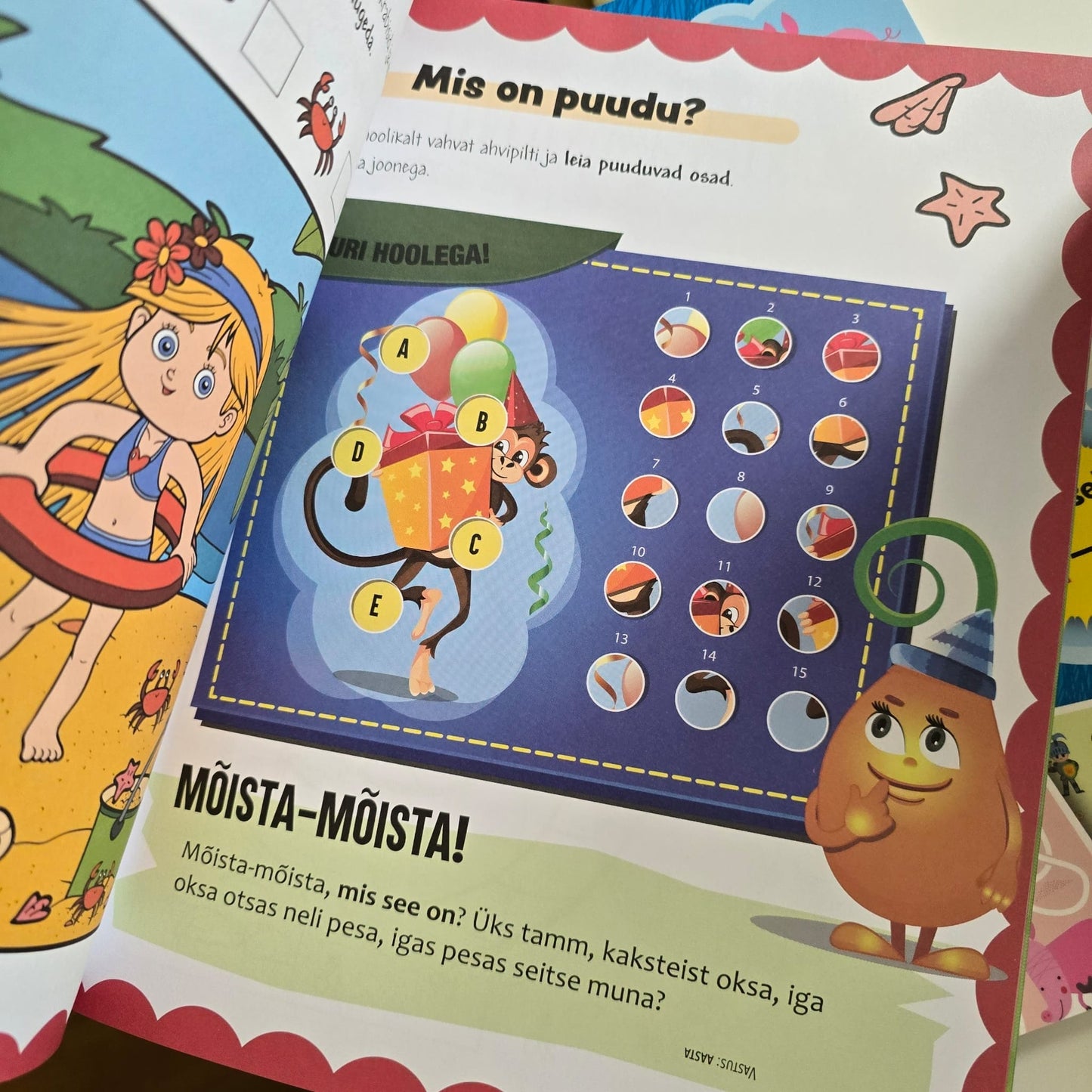 Villem Taibuka lapse tegelusvihik vanusele 4-8 Koolibri