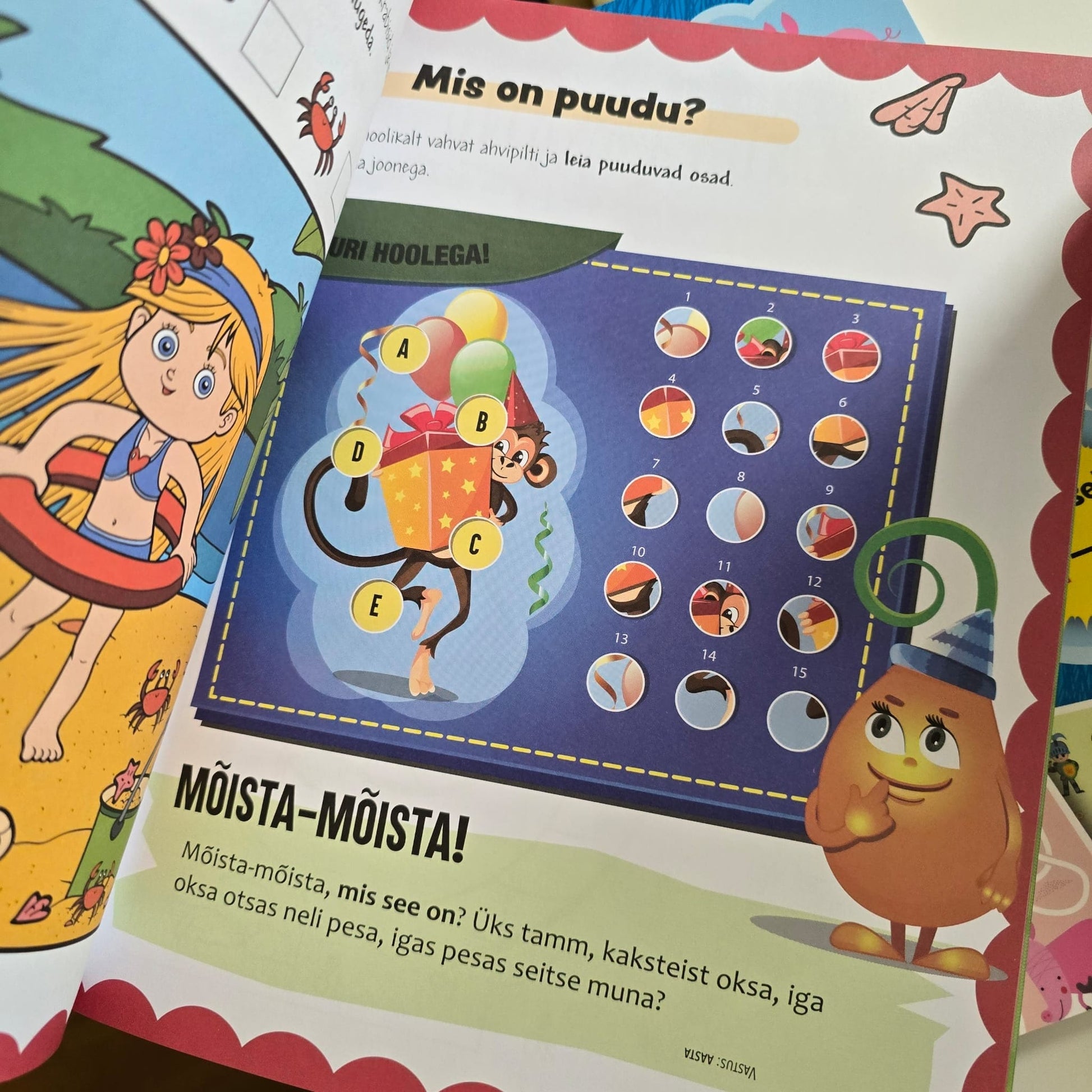 Villem Taibuka lapse tegelusvihik vanusele 4-8 Koolibri