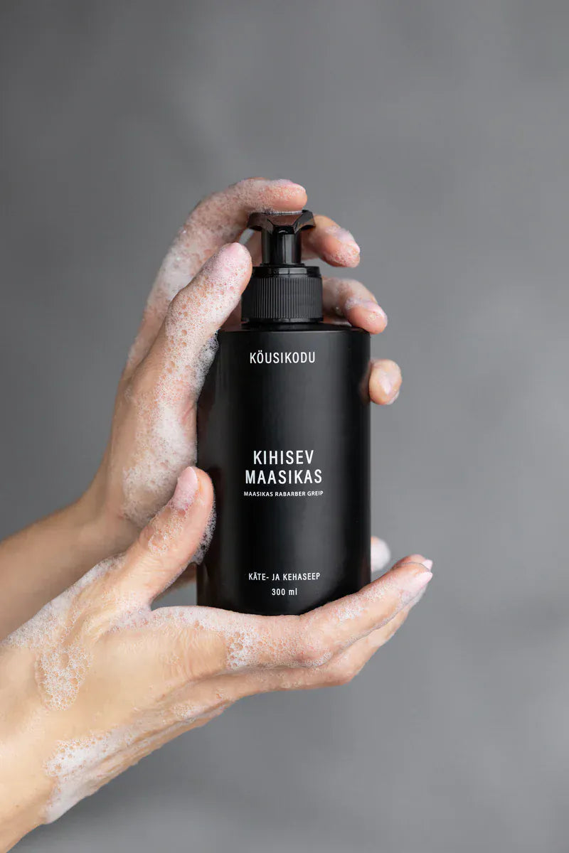 Villem Köusikodu käte-ja kehaseep Kihisev maasikas Köusikodu